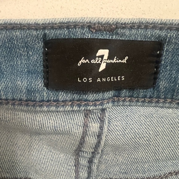 7 For All Mankind Light Blue Wide Leg Jeans. Size 25. Great Fit! - Picture 7 of 7